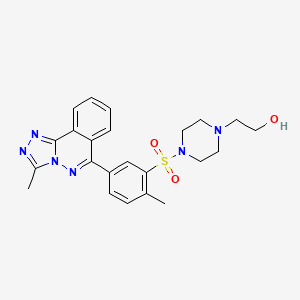 2-(4-{[2-Methyl-5-(3-methyl[1,2,4]triazolo[3,4-a]phthalazin-6-yl)phenyl]sulfonyl}piperazin-1-yl)ethanol