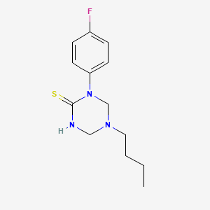 5-Butyl-1-(4-fluorophenyl)-1,3,5-triazinane-2-thione