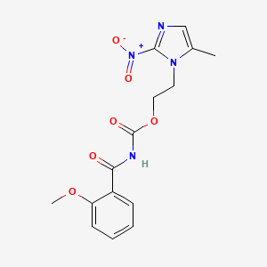 2-(5-methyl-2-nitro-1H-imidazol-1-yl)ethyl 2-methoxybenzoylcarbamate