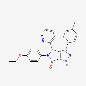 5-(4-ethoxyphenyl)-3-(4-methylphenyl)-4-(pyridin-2-yl)-4,5-dihydropyrrolo[3,4-c]pyrazol-6(1H)-one