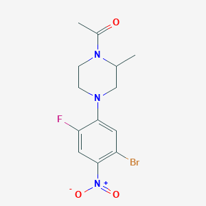 1-[4-(5-Bromo-2-fluoro-4-nitrophenyl)-2-methylpiperazin-1-yl]ethanone