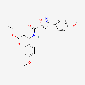 Ethyl 3-(4-methoxyphenyl)-3-({[3-(4-methoxyphenyl)-1,2-oxazol-5-yl]carbonyl}amino)propanoate