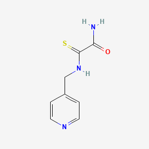 molecular formula C8H9N3OS B11488921 Acetamide, 2-[(pyridin-4-ylmethyl)amino]-2-thioxo- 