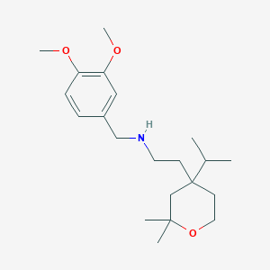 2H-Pyran-4-ethanamine, N-[(3,4-dimethoxyphenyl)methyl]tetrahydro-2,2-dimethyl-4-(1-methylethyl)-