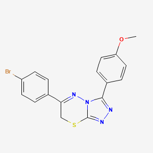 6-(4-bromophenyl)-3-(4-methoxyphenyl)-7H-[1,2,4]triazolo[3,4-b][1,3,4]thiadiazine