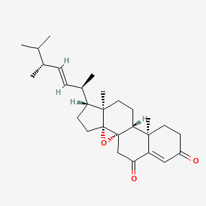 molecular formula C28H40O3 B1148900 8,14-Epoxyergosta-4,22-diene-3,6-dione CAS No. 1265908-20-0