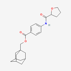 Tricyclo[3.3.1.1~3,7~]dec-1-ylmethyl 4-[(tetrahydrofuran-2-ylcarbonyl)amino]benzoate