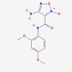 4-amino-N-(2,4-dimethoxyphenyl)-1,2,5-oxadiazole-3-carboxamide 2-oxide