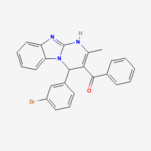 [4-(3-Bromophenyl)-2-methyl-1,4-dihydropyrimido[1,2-a]benzimidazol-3-yl](phenyl)methanone