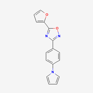 5-(furan-2-yl)-3-[4-(1H-pyrrol-1-yl)phenyl]-1,2,4-oxadiazole