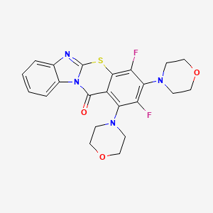 2,4-difluoro-1,3-di(morpholin-4-yl)-12H-benzimidazo[2,1-b][1,3]benzothiazin-12-one