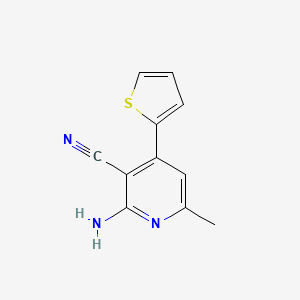 2-Amino-6-methyl-4-(thiophen-2-yl)pyridine-3-carbonitrile