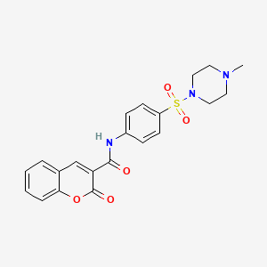 N-{4-[(4-methylpiperazin-1-yl)sulfonyl]phenyl}-2-oxo-2H-chromene-3-carboxamide