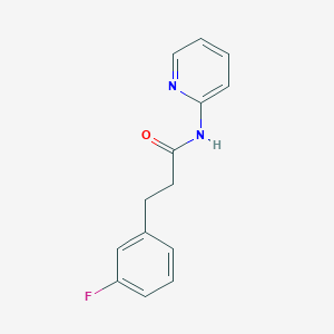 3-(3-fluorophenyl)-N-(pyridin-2-yl)propanamide