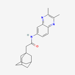 2-(1-adamantyl)-N-(2,3-dimethylquinoxalin-6-yl)acetamide