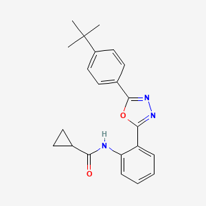 N-{2-[5-(4-tert-butylphenyl)-1,3,4-oxadiazol-2-yl]phenyl}cyclopropanecarboxamide