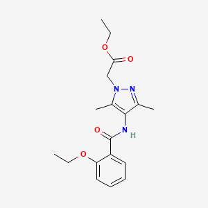 ethyl (4-{[(2-ethoxyphenyl)carbonyl]amino}-3,5-dimethyl-1H-pyrazol-1-yl)acetate