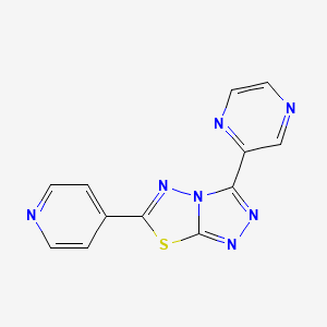 3-(Pyrazin-2-yl)-6-(pyridin-4-yl)[1,2,4]triazolo[3,4-b][1,3,4]thiadiazole