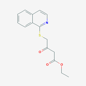 Ethyl 4-(isoquinolin-1-ylsulfanyl)-3-oxobutanoate