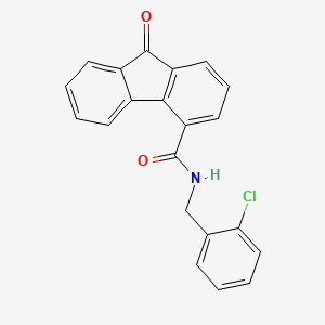 N-(2-chlorobenzyl)-9-oxo-9H-fluorene-4-carboxamide