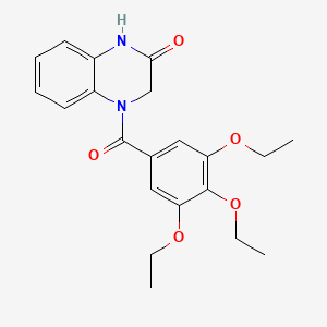 4-(3,4,5-triethoxybenzoyl)-3,4-dihydroquinoxalin-2(1H)-one