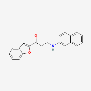 1-(1-Benzofuran-2-yl)-3-(naphthalen-2-ylamino)propan-1-one