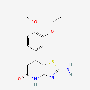 2-amino-7-[4-methoxy-3-(prop-2-en-1-yloxy)phenyl]-6,7-dihydro[1,3]thiazolo[4,5-b]pyridin-5(4H)-one