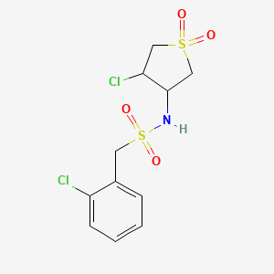 N-(4-chloro-1,1-dioxidotetrahydrothiophen-3-yl)-1-(2-chlorophenyl)methanesulfonamide