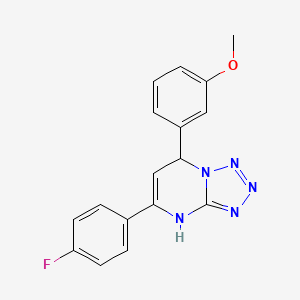 5-(4-Fluorophenyl)-7-(3-methoxyphenyl)-4,7-dihydrotetrazolo[1,5-a]pyrimidine