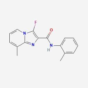 3-fluoro-8-methyl-N-(2-methylphenyl)imidazo[1,2-a]pyridine-2-carboxamide