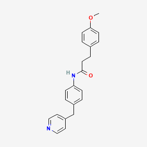 molecular formula C22H22N2O2 B11489566 3-(4-methoxyphenyl)-N-[4-(pyridin-4-ylmethyl)phenyl]propanamide 