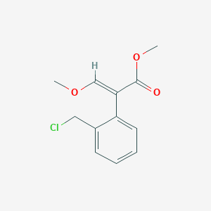 Methyl (E)-3-methoxy-2-(2-chloromethylphenyl)-2-propenoate