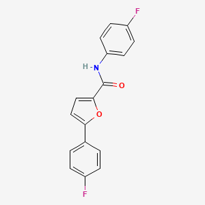 molecular formula C17H11F2NO2 B11489575 N,5-bis(4-fluorophenyl)furan-2-carboxamide 