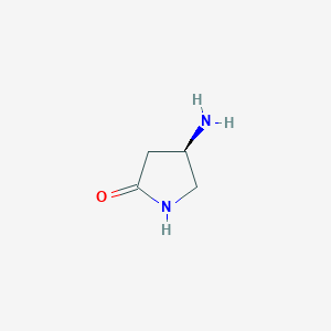 molecular formula C4H8N2O B1148959 (R)-4-aminopyrrolidin-2-one CAS No. 1292324-66-3