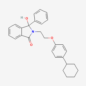 2-[2-(4-Cyclohexylphenoxy)ethyl]-3-hydroxy-3-phenylisoindolin-1-one