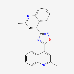 3,5-Bis(2-methyl-4-quinolyl)-1,2,4-oxadiazole