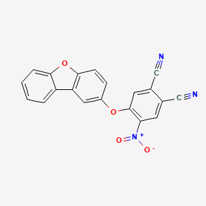 2-Cyano-4-(dibenzo[b,d]furan-2-yloxy)-5-nitrophenyl cyanide