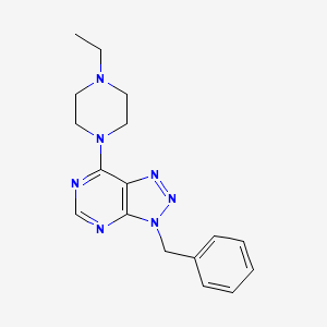 molecular formula C17H21N7 B11489680 3-Benzyl-7-(4-ethyl-piperazin-1-yl)-3H-[1,2,3]triazolo[4,5-d]pyrimidine 