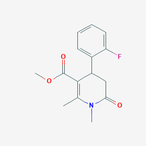 Methyl 4-(2-fluorophenyl)-1,2-dimethyl-6-oxo-1,4,5,6-tetrahydropyridine-3-carboxylate