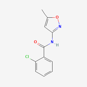 2-chloro-N-(5-methyl-1,2-oxazol-3-yl)benzamide