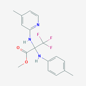 methyl 3,3,3-trifluoro-2-[(4-methylphenyl)amino]-N-(4-methylpyridin-2-yl)alaninate