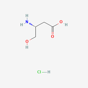 molecular formula C4H10ClNO3 B1148974 (R)-3-Amino-4-hydroxybutanoic acid hydrochloride CAS No. 196950-52-4