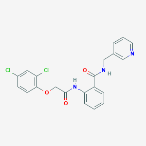 2-{[(2,4-dichlorophenoxy)acetyl]amino}-N-(pyridin-3-ylmethyl)benzamide