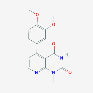 molecular formula C16H15N3O4 B11489790 5-(3,4-dimethoxyphenyl)-2-hydroxy-1-methylpyrido[2,3-d]pyrimidin-4(1H)-one 