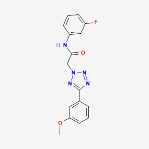 N-(3-fluorophenyl)-2-[5-(3-methoxyphenyl)-2H-tetrazol-2-yl]acetamide