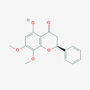 molecular formula C17H16O5 B1148985 (S)-5-羟基-7,8-二甲氧基-2-苯基-4-酮 CAS No. 113981-49-0