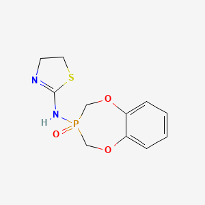 N-(3-oxido-3,4-dihydro-2H-1,5,3-benzodioxaphosphepin-3-yl)-4,5-dihydro-1,3-thiazol-2-amine