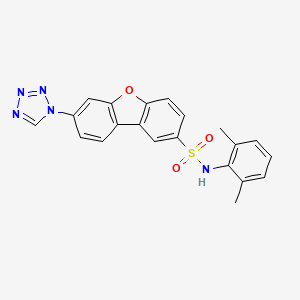 N-(2,6-dimethylphenyl)-7-(1H-tetrazol-1-yl)dibenzo[b,d]furan-2-sulfonamide