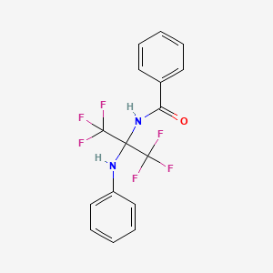 N-[1,1,1,3,3,3-hexafluoro-2-(phenylamino)propan-2-yl]benzamide