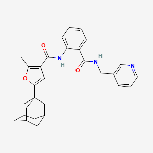 5-(1-adamantyl)-2-methyl-N-(2-{[(pyridin-3-ylmethyl)amino]carbonyl}phenyl)-3-furamide